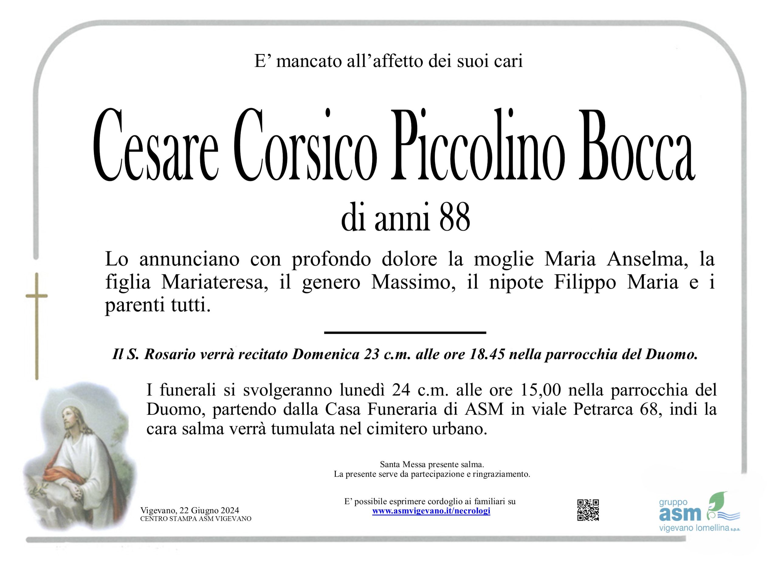 Cesare Corsico Piccolino Bocca