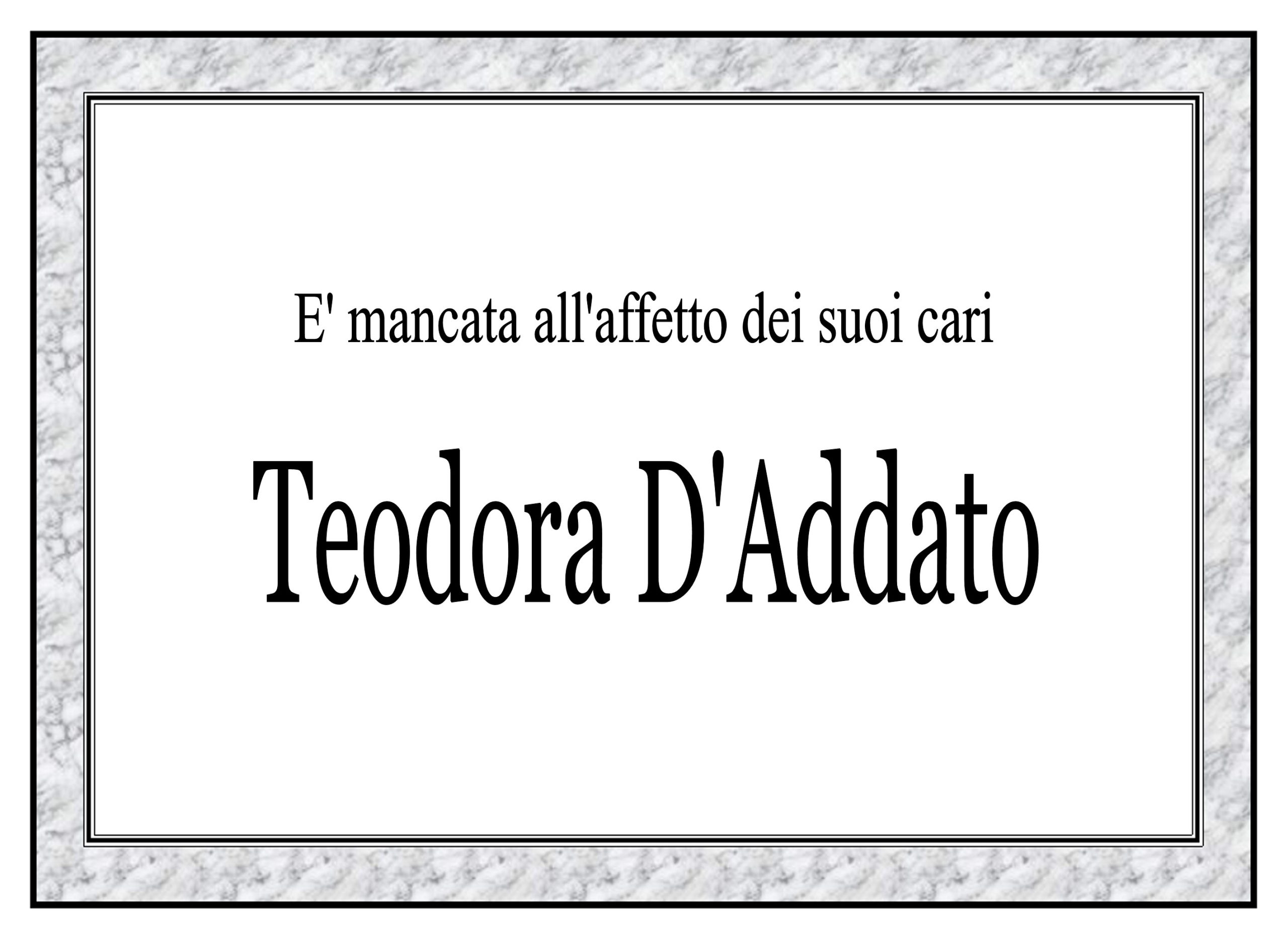 Teodora D'Addato